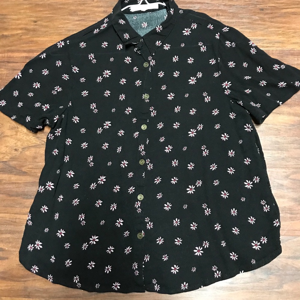 Button Up Flower Shirt